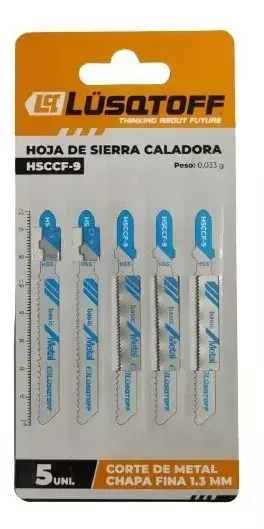 Hoja de Sierra Caladora Pack 5 Unidades Madera Hoja Larga