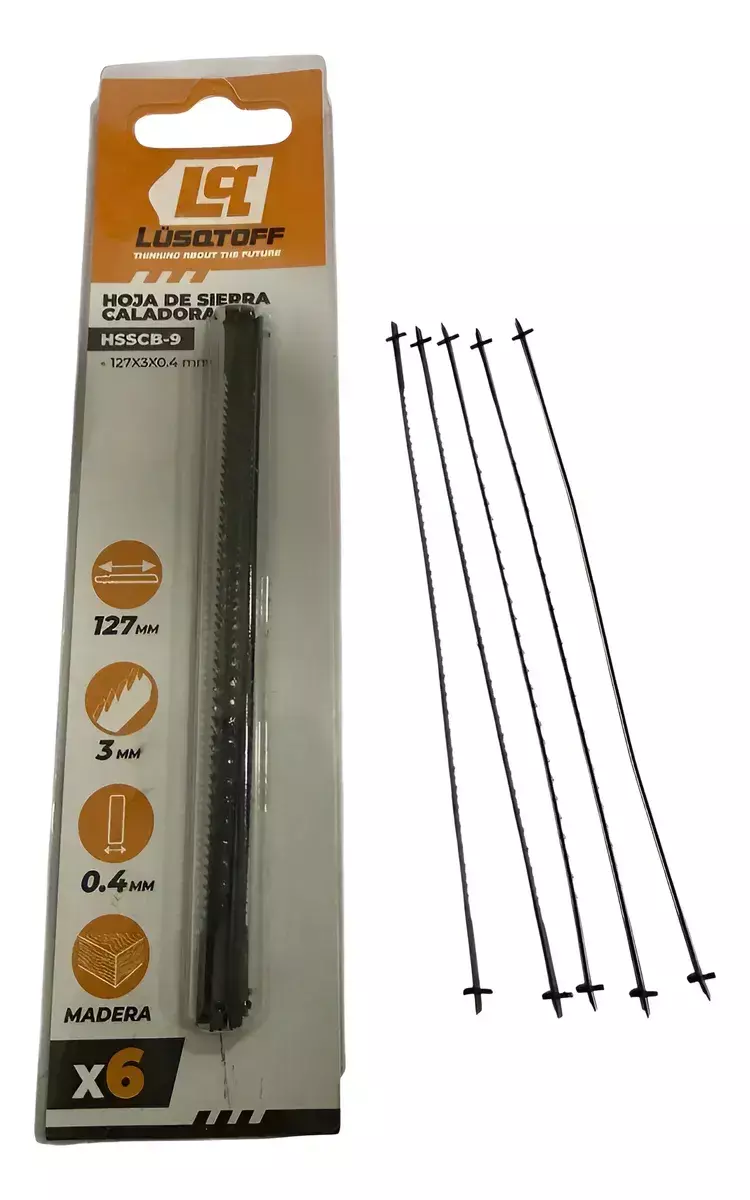 Hoja de Sierra Caladora 127*3*0.4 Mm Blister x 6 Un