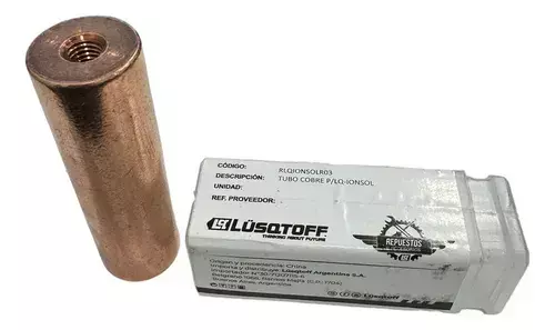 Tubo Cobre T2 P/lq-ionsol Corto (8 Cm) Cobre T2 - 350 Grm