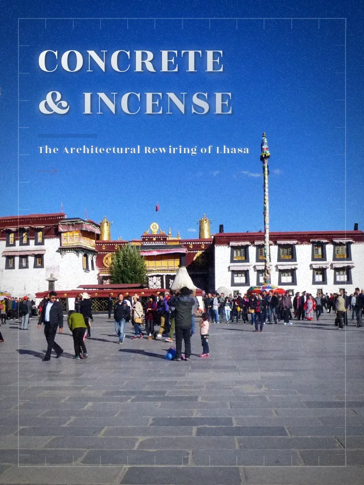 Tour poster: Concrete & Incense: The Architectural Rewiring of Lhasa
