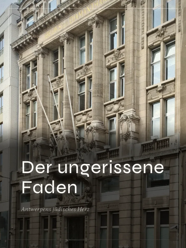 Tourposter: Der ungerissene Faden: Antwerpens jüdisches Herz