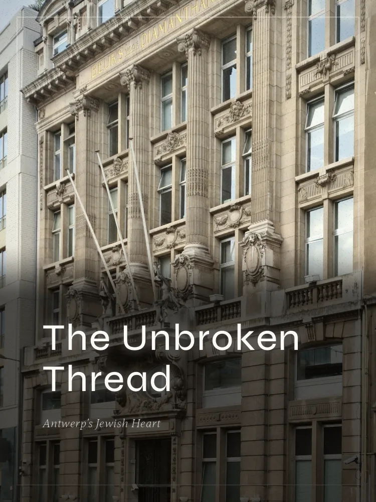 Tour poster: The Unbroken Thread: Antwerp's Jewish Heart