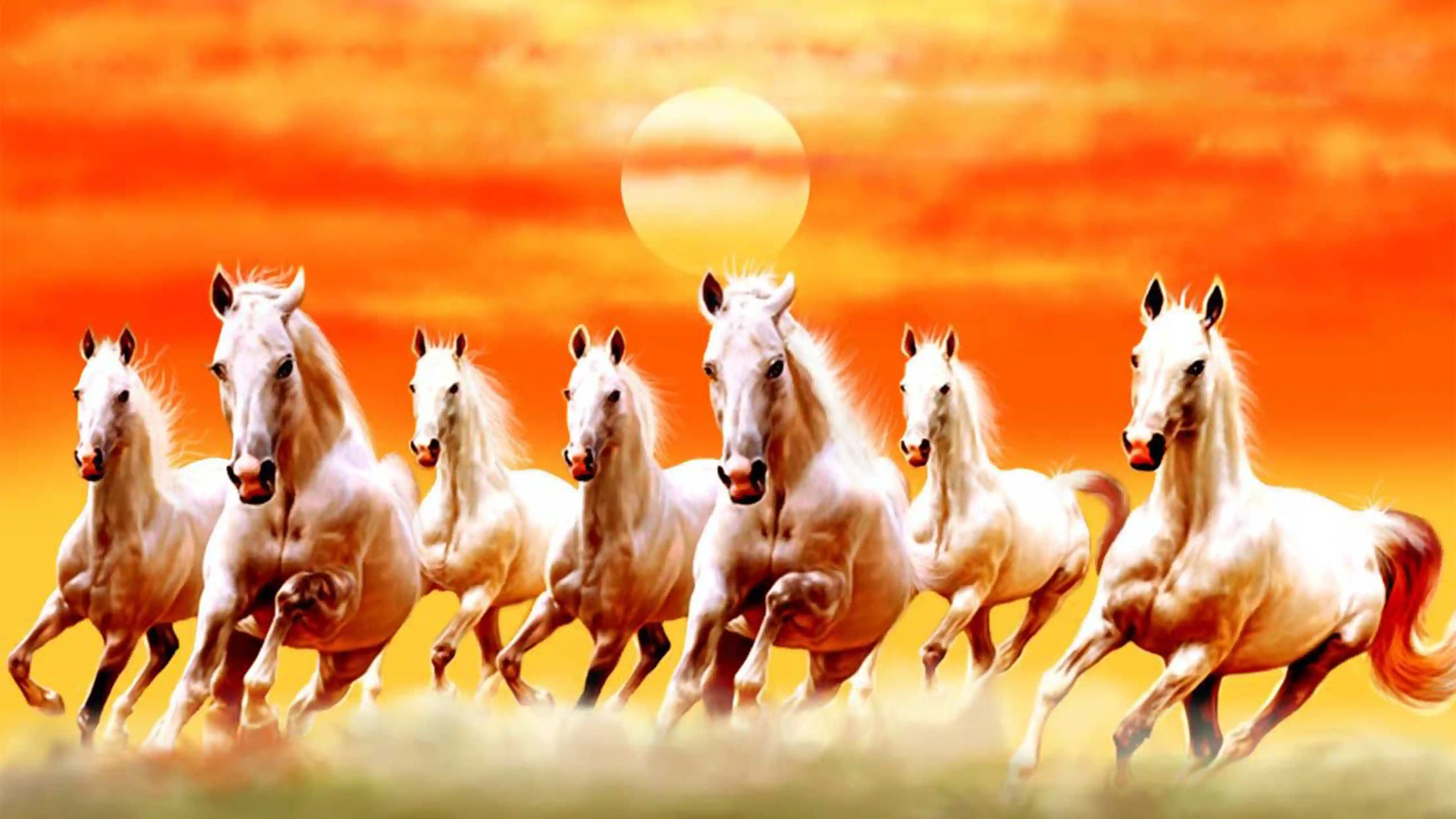 running horses pictures as per vastu