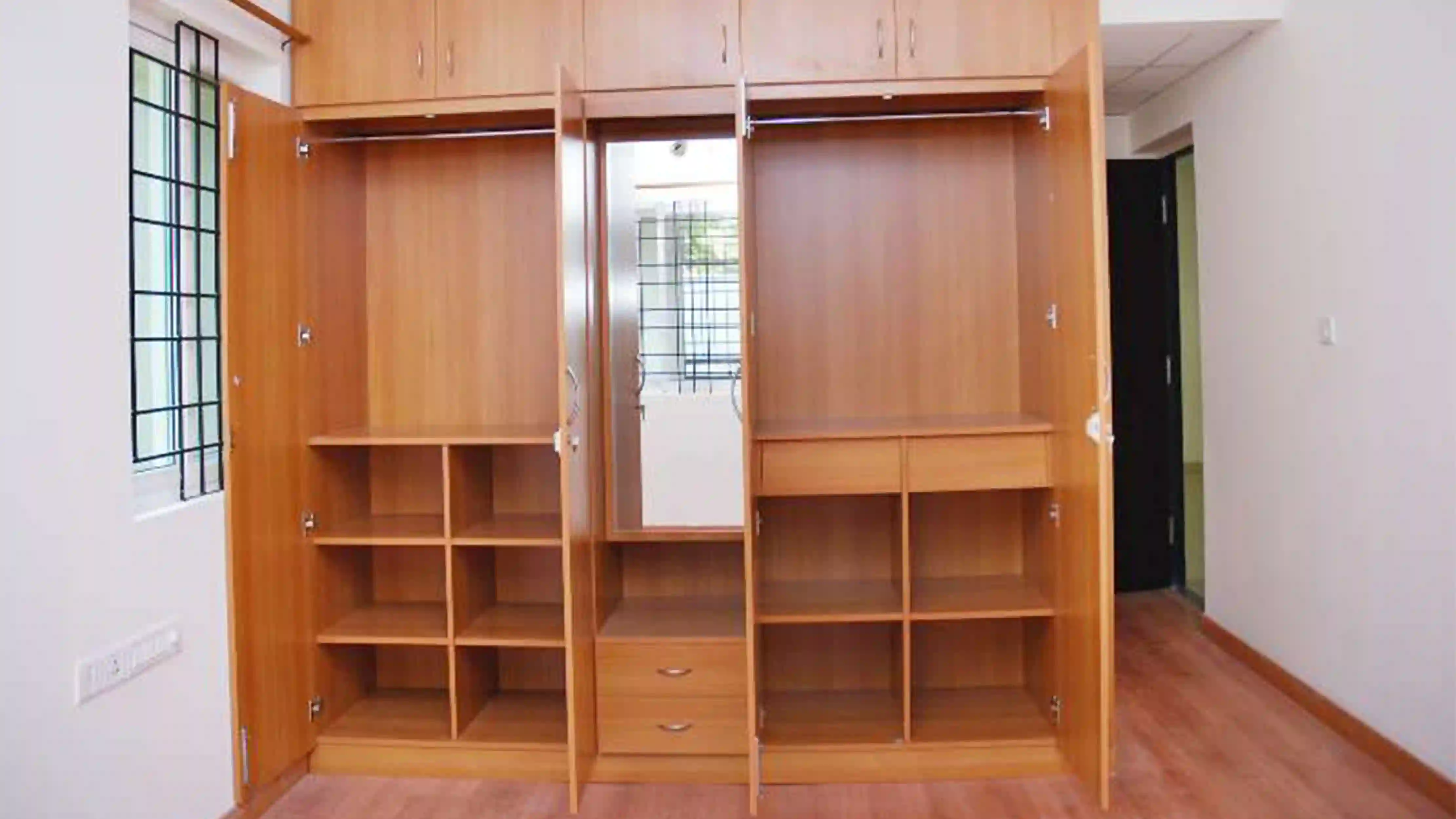 wardrobe with dressing table designs for bedroom indian