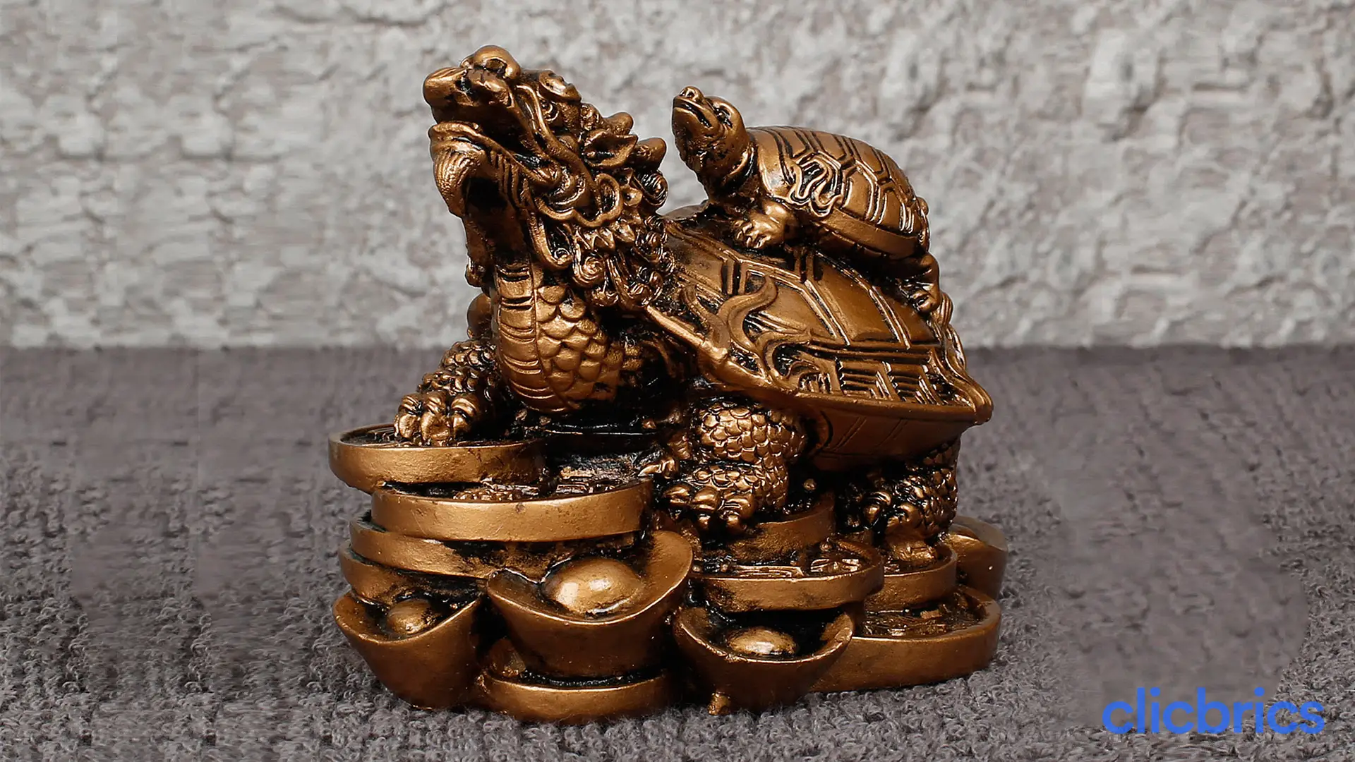 Feng Shui Turtles on Top of a Dragon