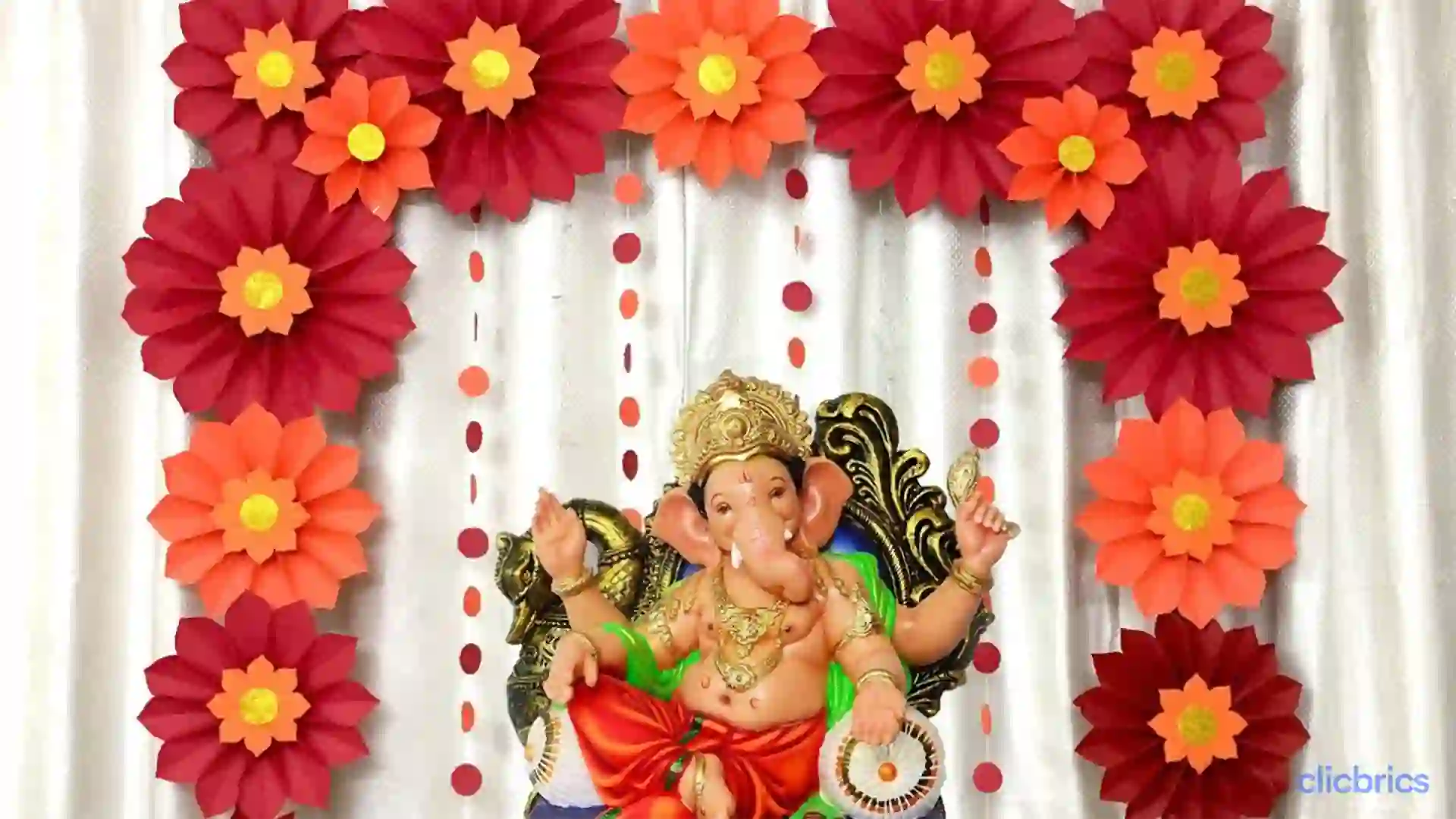 15 Ideas for Ganpati Decoration at Home for Symbolic Celebrations