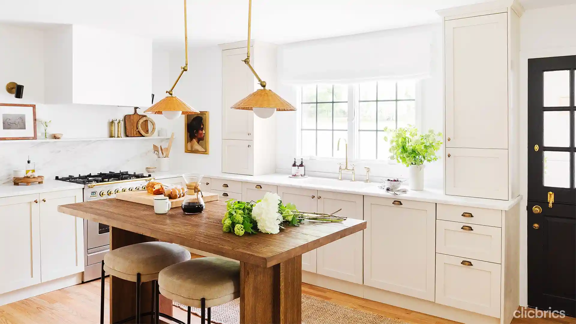 simple kitchen with island