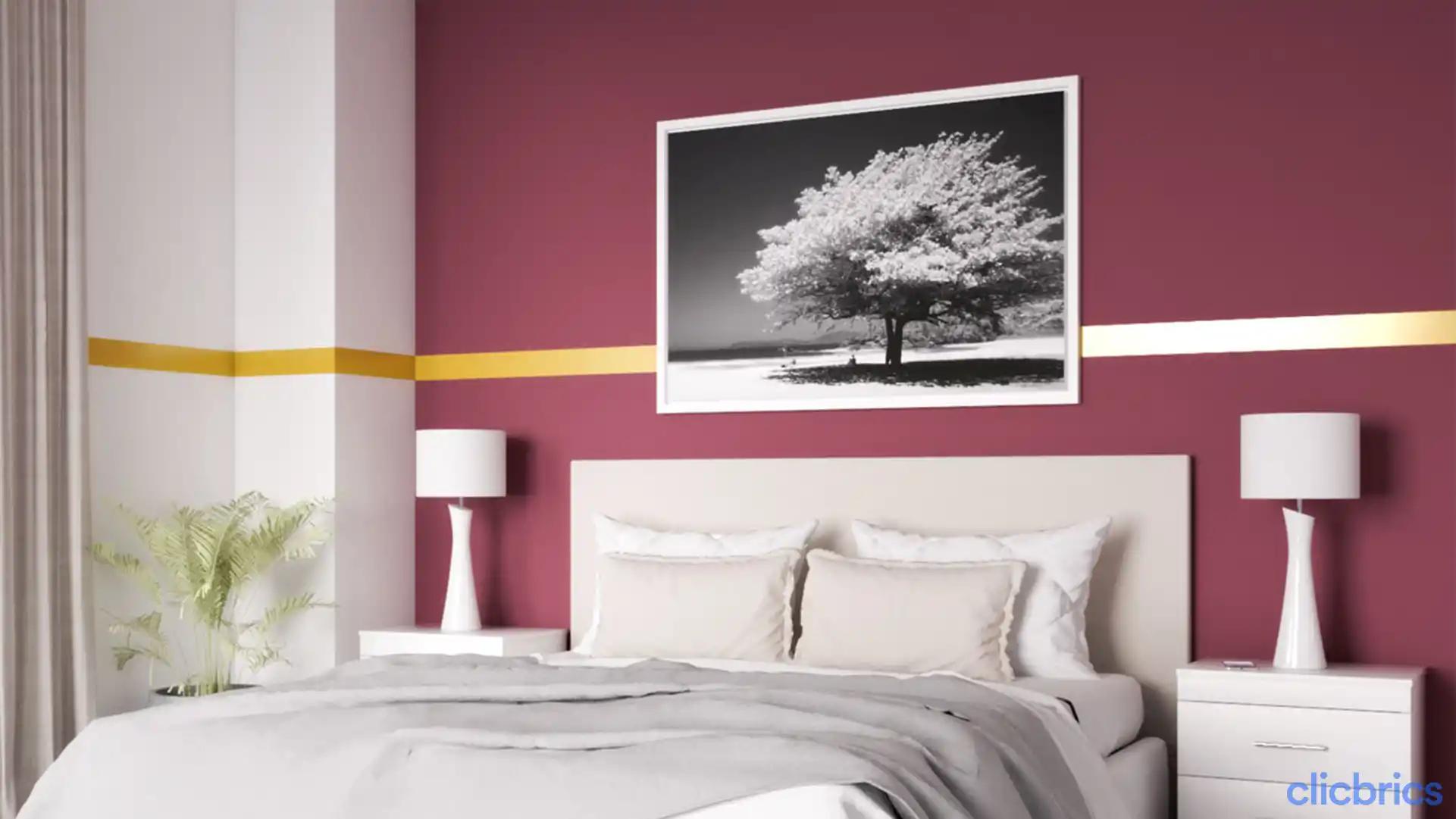 bedroom colour combination