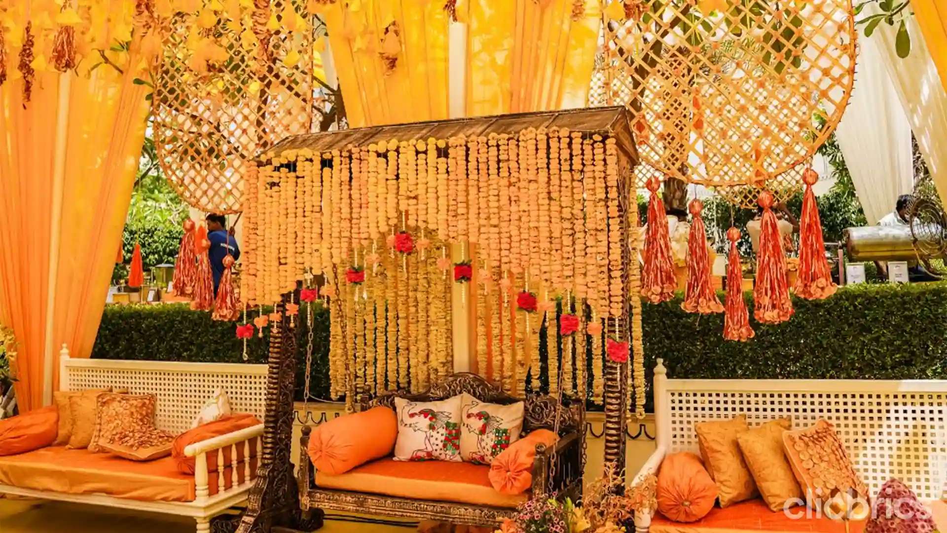 haldi decoration at home