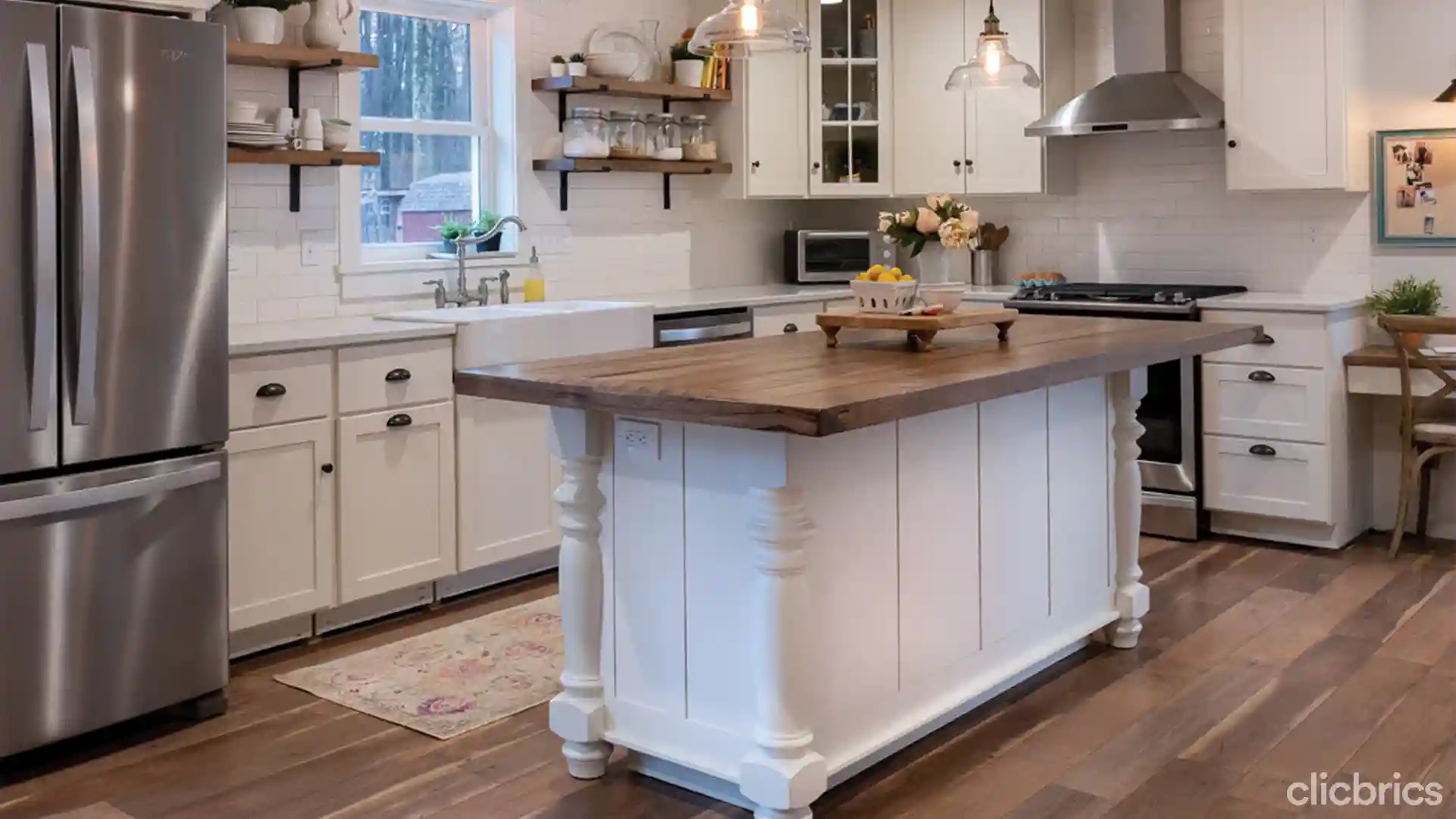 simple kitchen with island