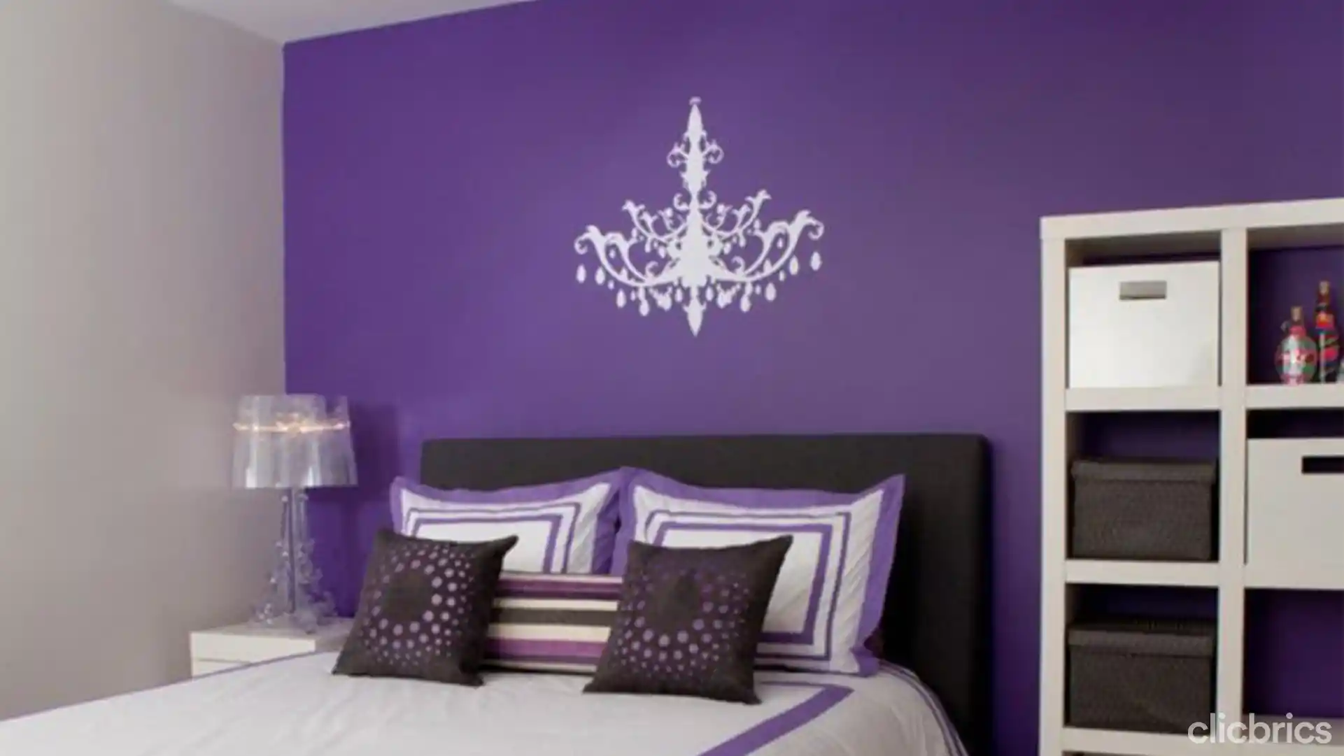 modern purple bedroom colors