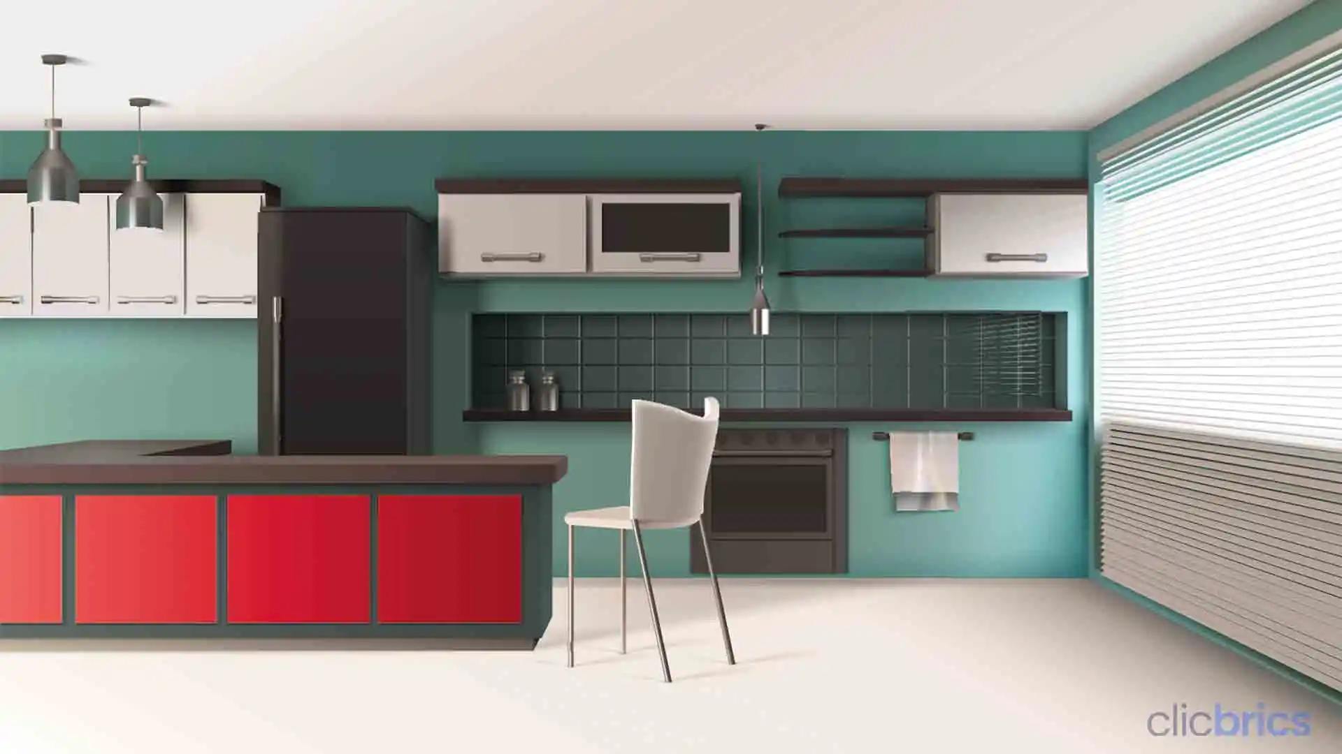 Kitchen colour combination