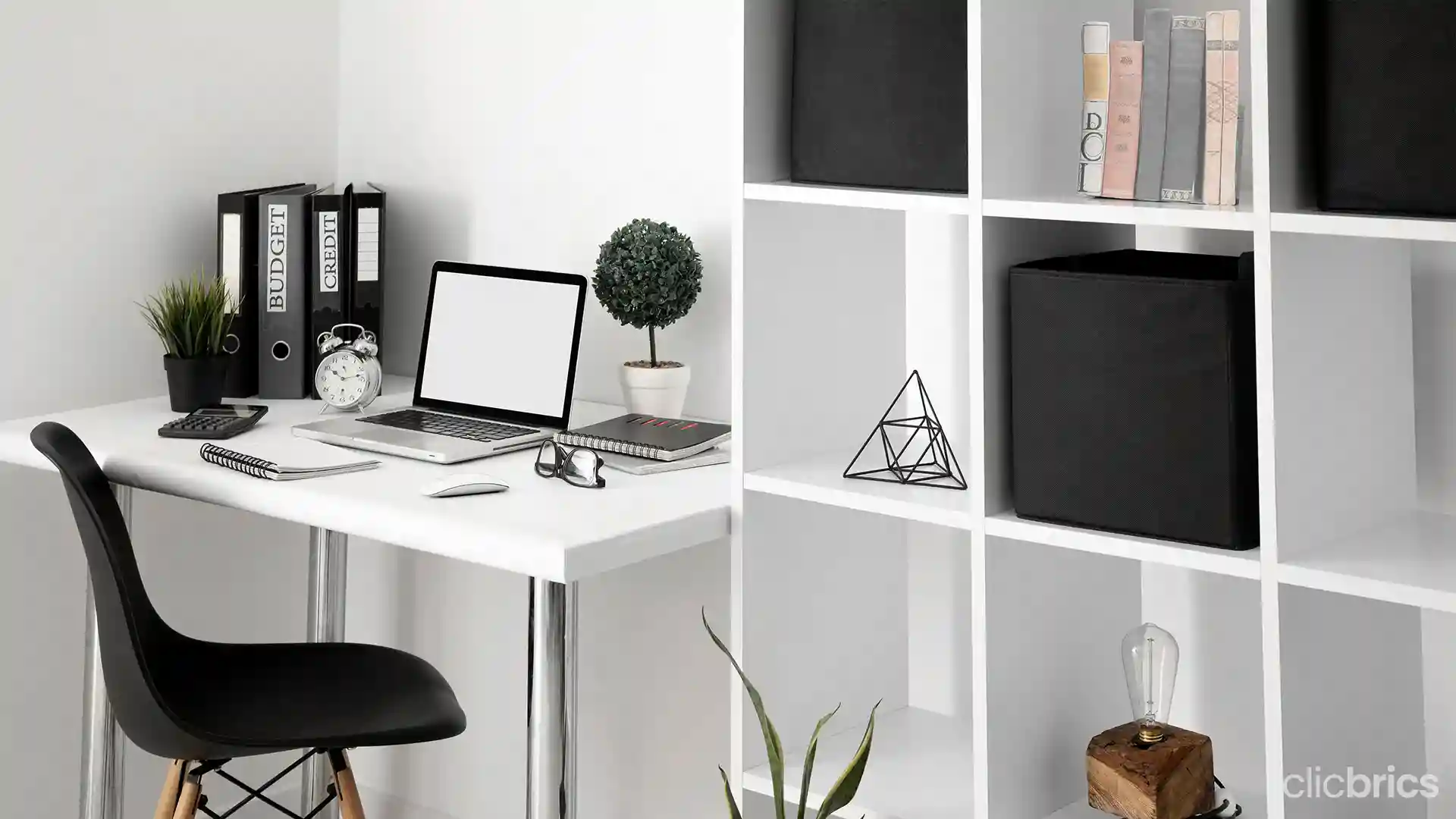 Trendy Study Table Designs with Built-in Bookshelves