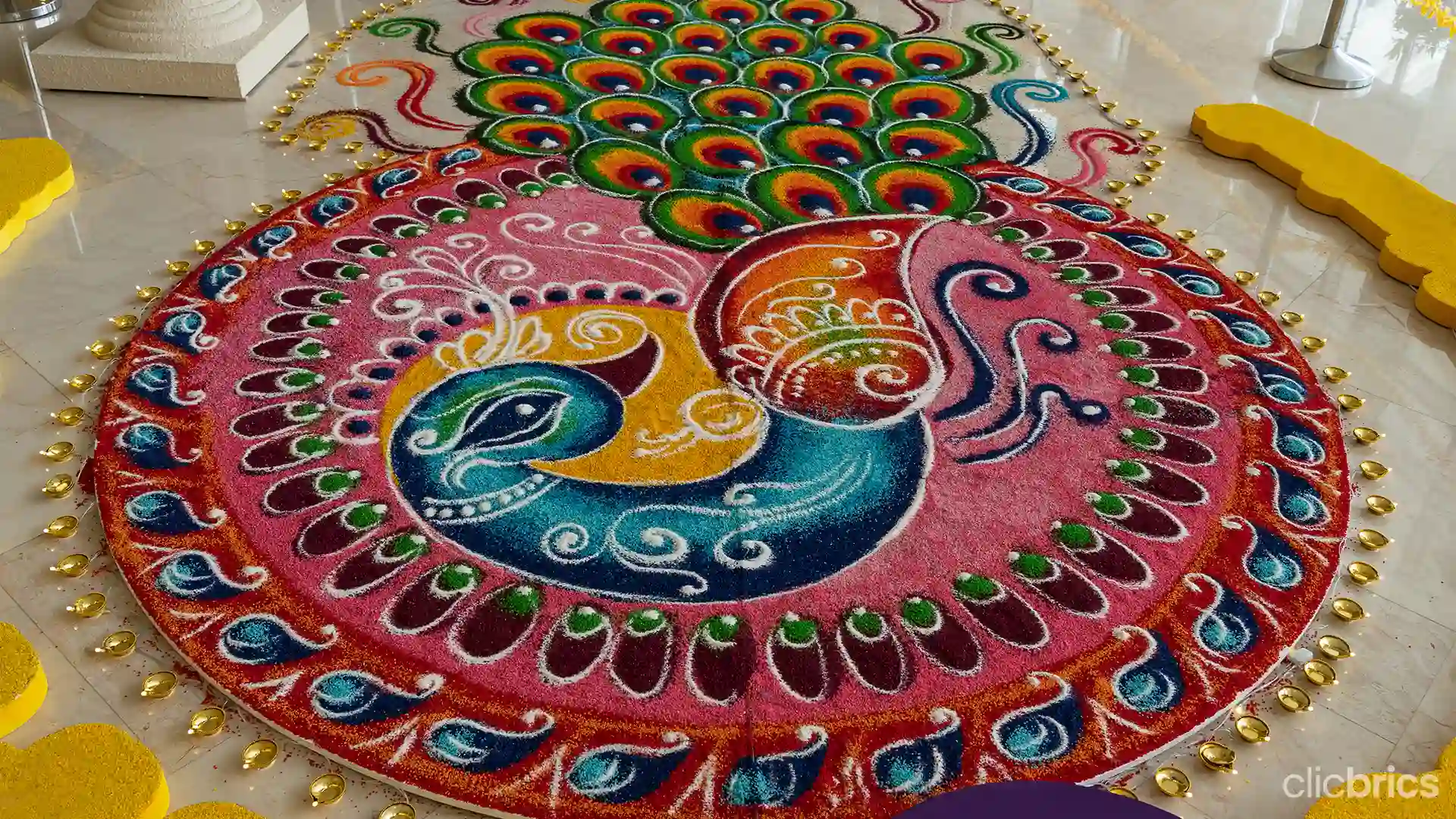 Rangoli Design Easy and Simple For Diwali and Home Functions