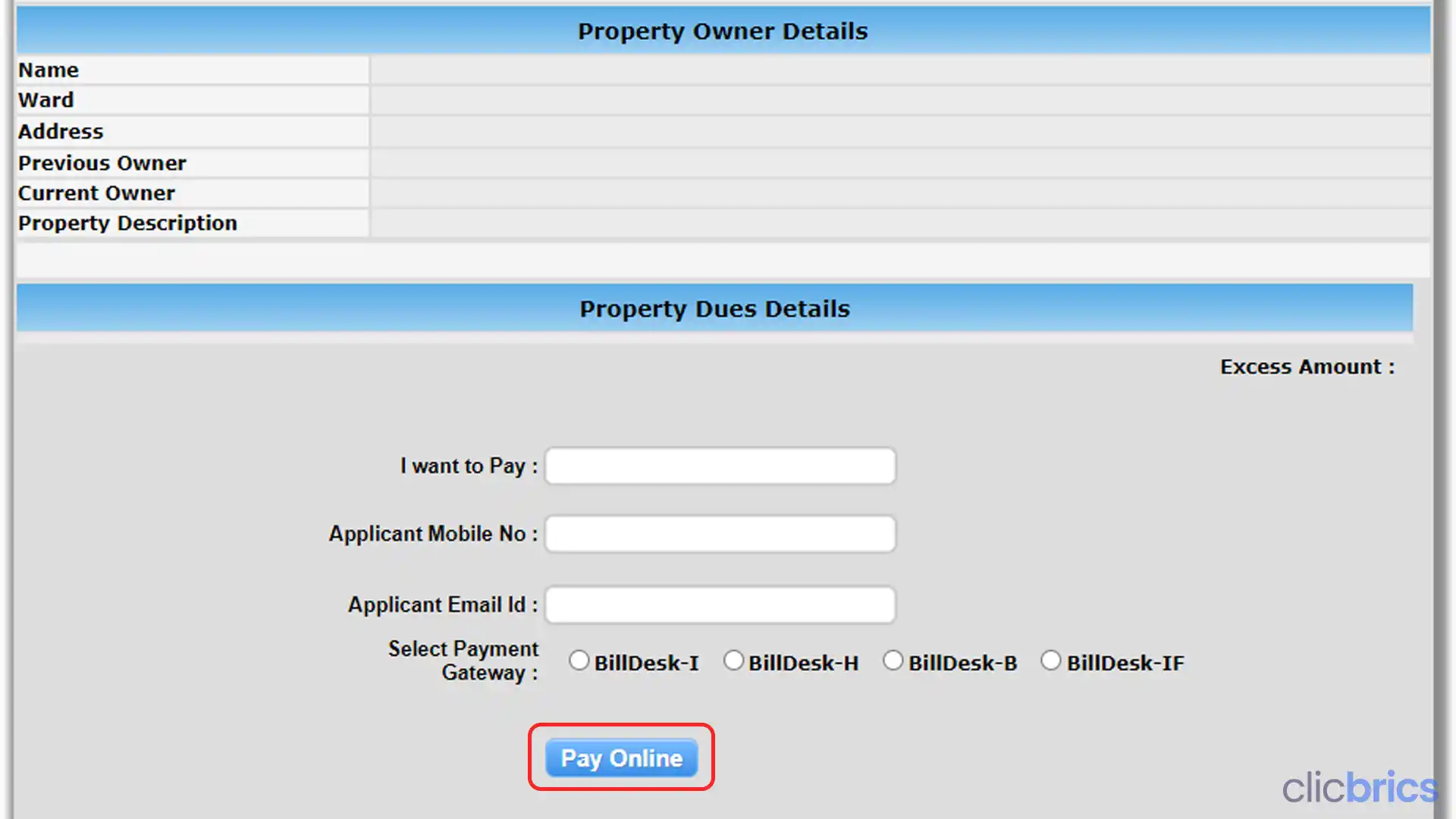 pune property tax online