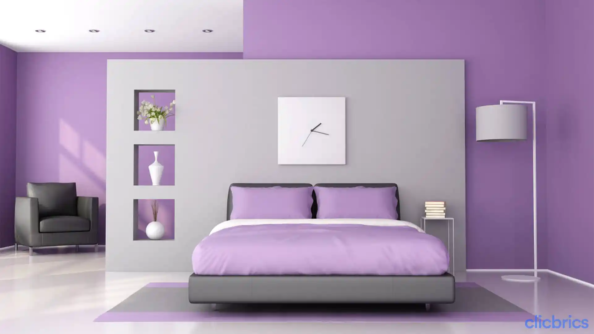 10 Purple Two Colour Combinations for Bedroom Walls You Need To Try
