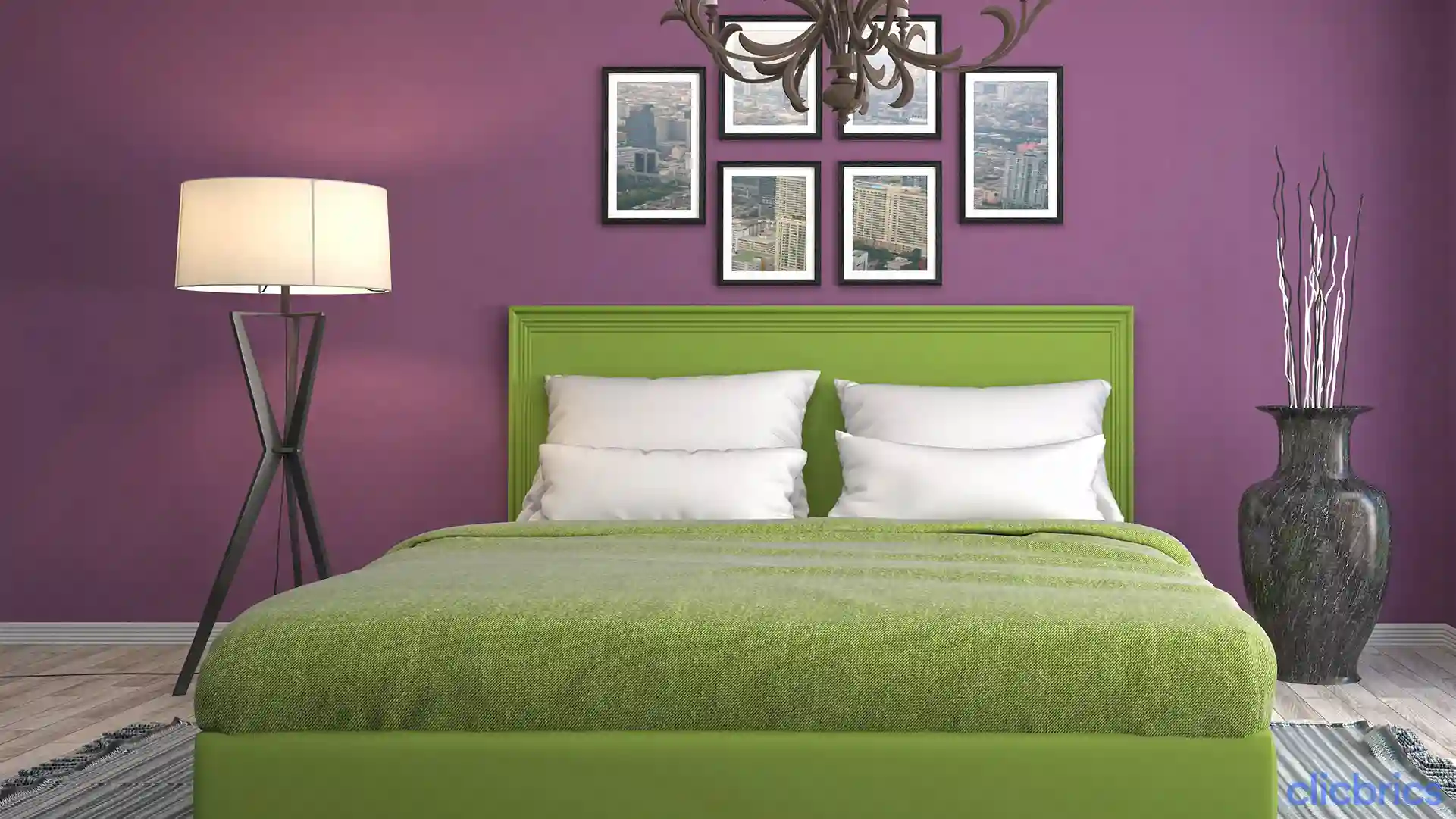 purple bedroom color schemes