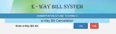 E-way bill login