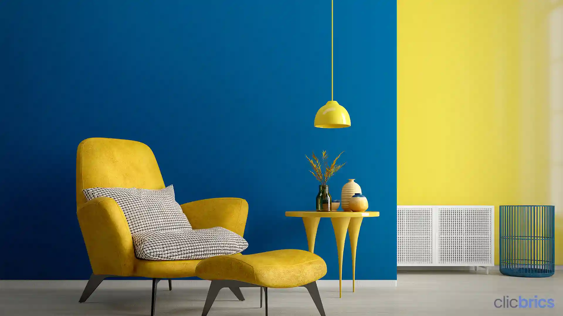 bright yellow living room walls color combinations