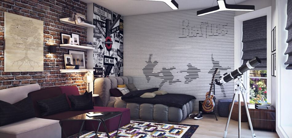 modern and authentic Bachelor Pad Ideas