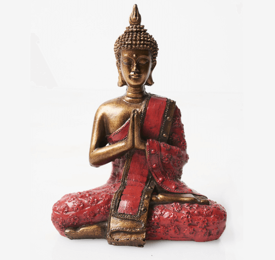 Namaskara Mudra Buddha Statue Buddha Statue for Home Meditation Gift 8  Inches Tall