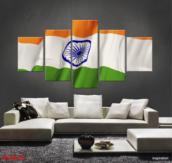 Floor Decoration Ideas For Independence Day Shelly Lighting   1565699661435 TriColour Wall Frame 