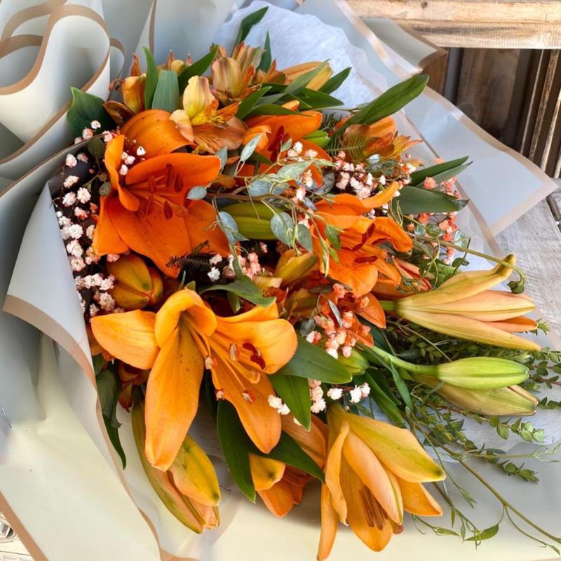 BOUQUET LILIUMS A LA NARANJA