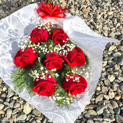 Ramo de 7 rosas rojas
