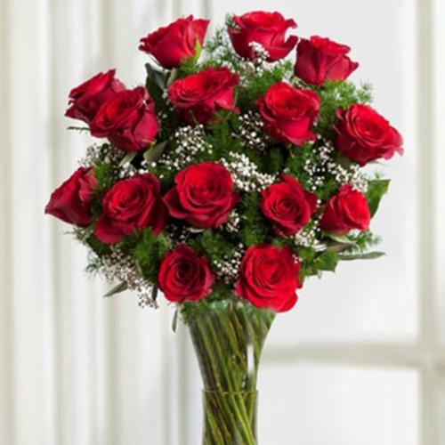 florero 15 rosas