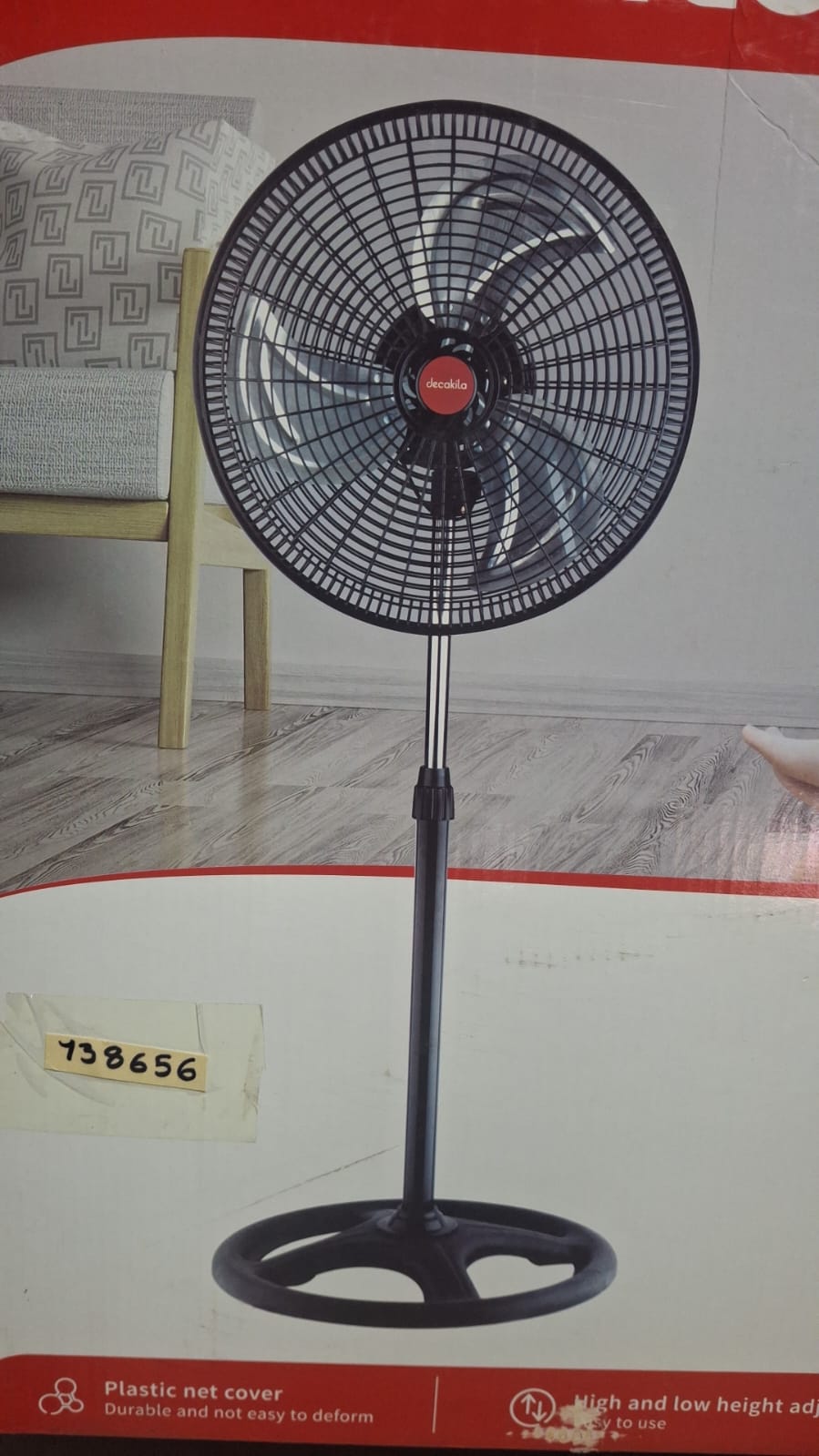 VENTILADOR PEDESTAL 18" 3AZ METAL DK KUFC089B