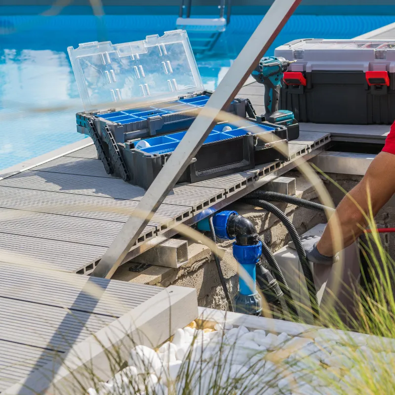 Rénovation local technique piscine