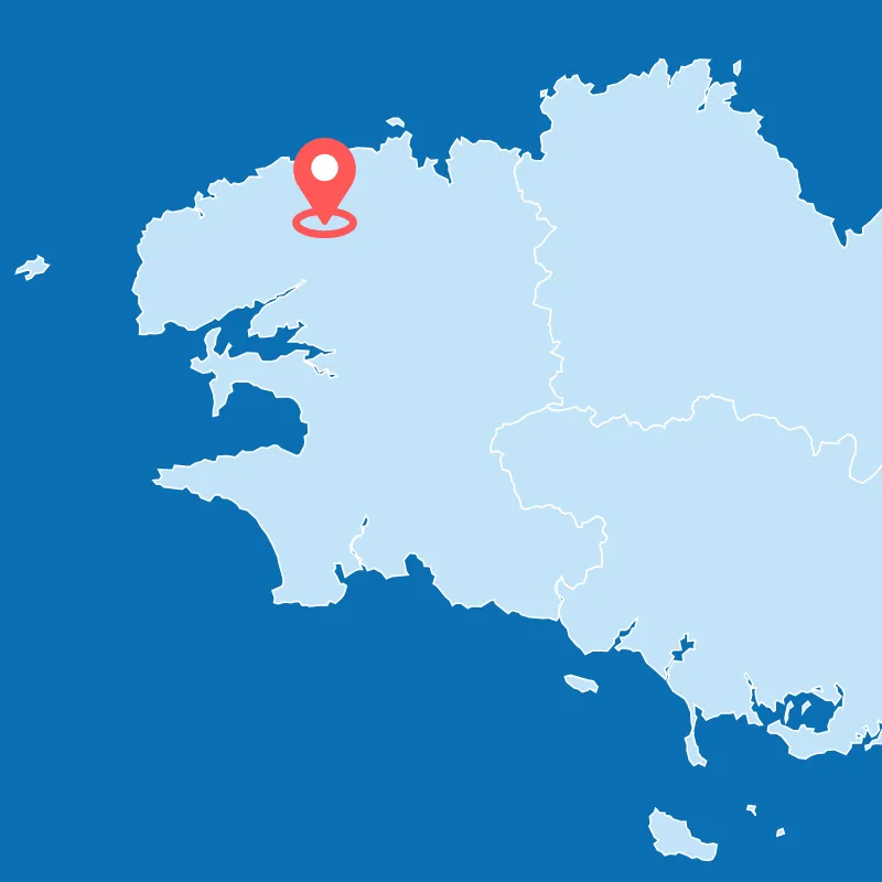 Carte du Finistère
