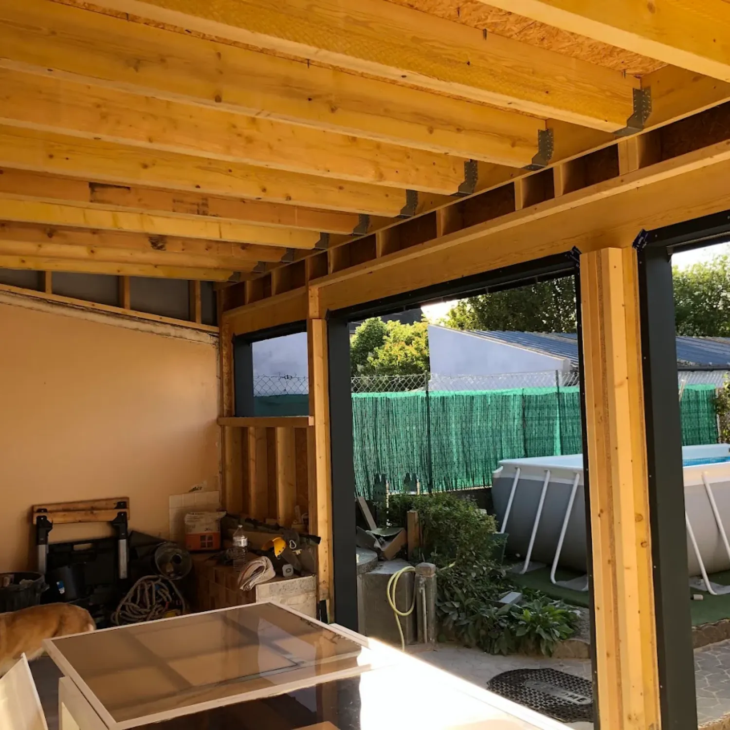 Travaux de renforcement de charpente réalisés par Solutions Couverture