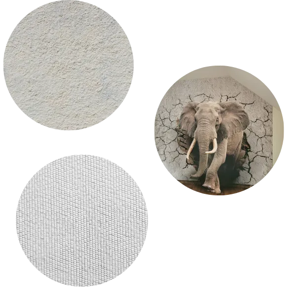 Photo des 3 type de revêtements