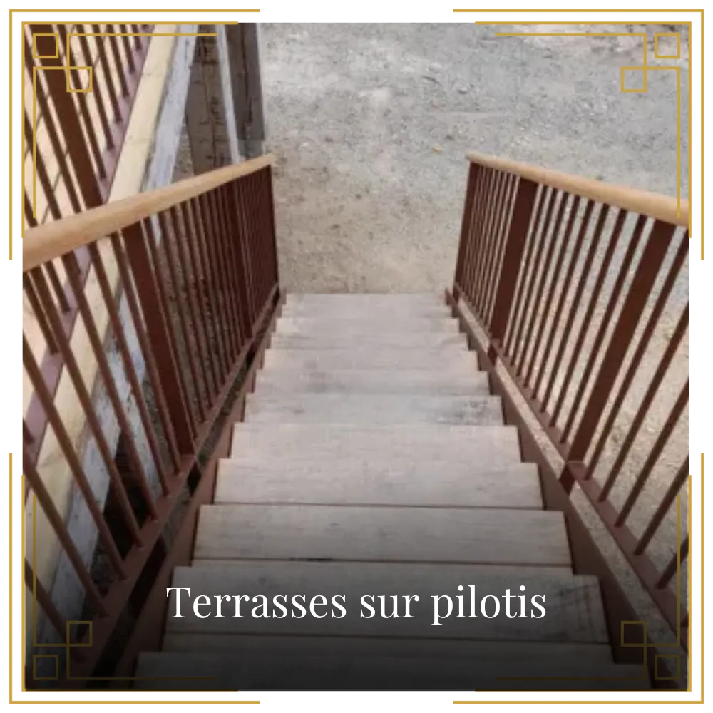 Terrasses sur pilotis