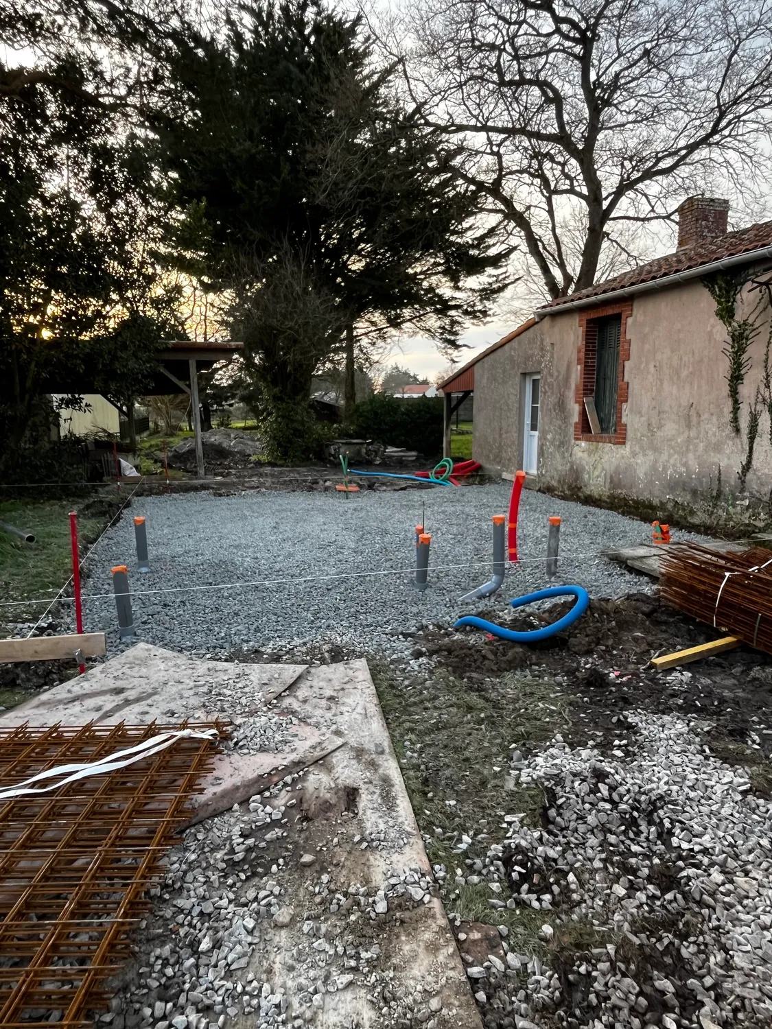 Extension de maison maçonnée