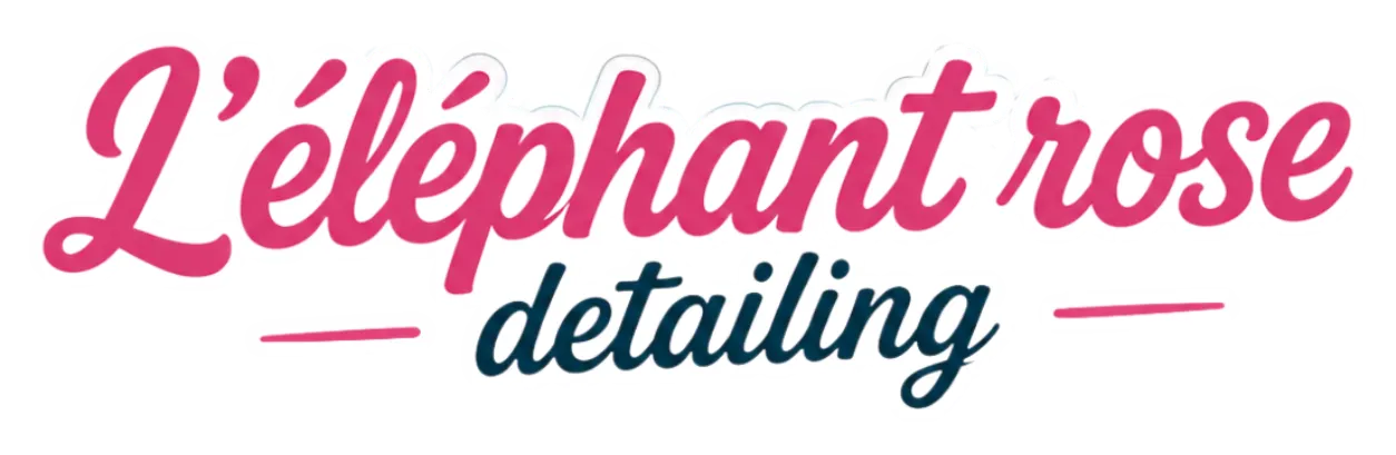 Éléphant rose detailing