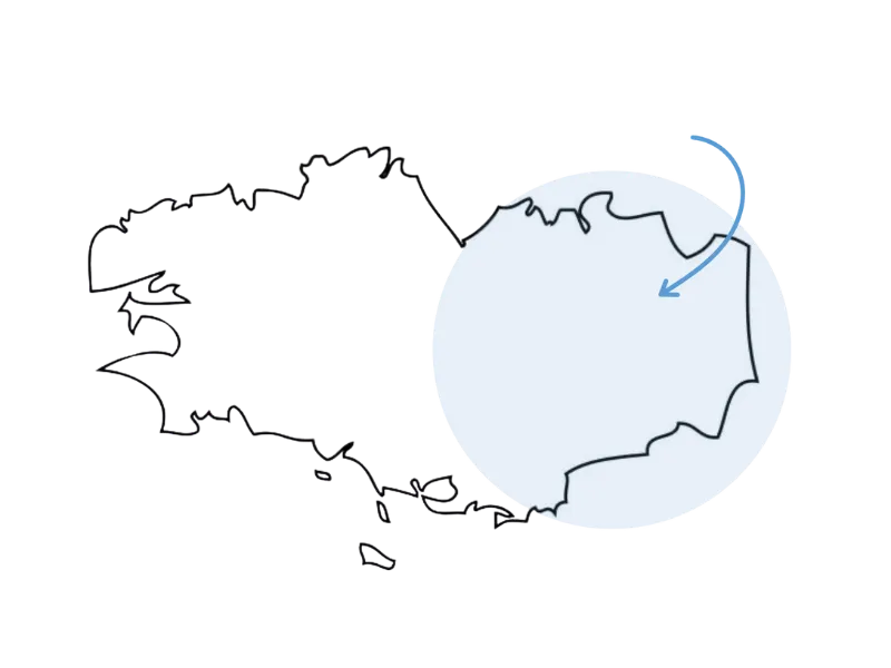 Carte de Bretagne