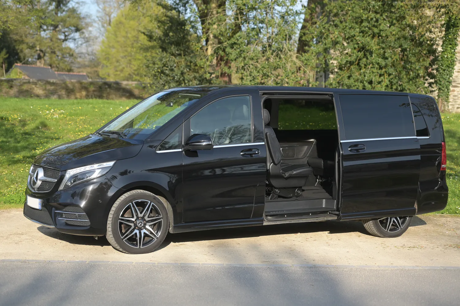 Intérieur van 7 places VTC Bretagne