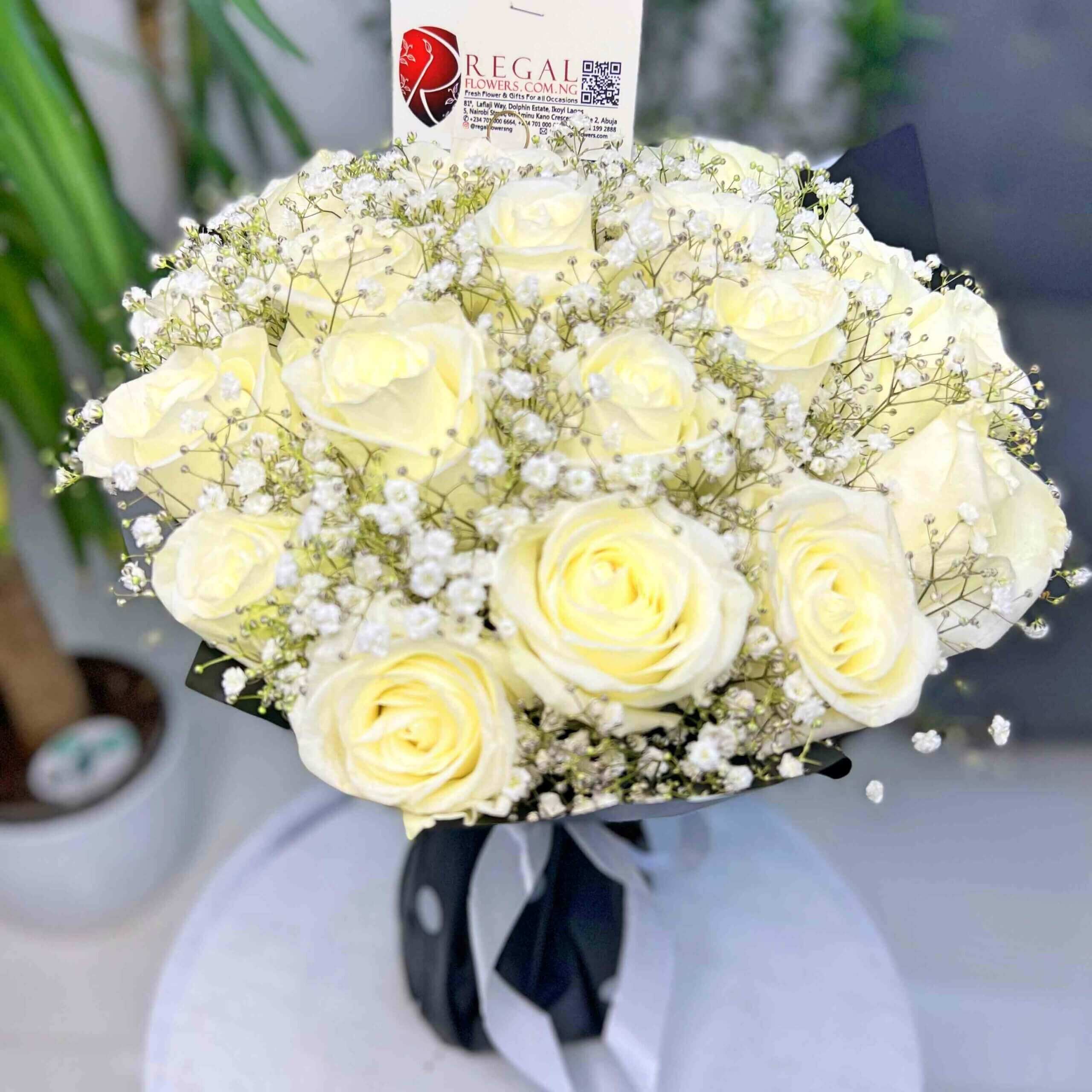 Regal Mona lisa white roses and Million_11zon