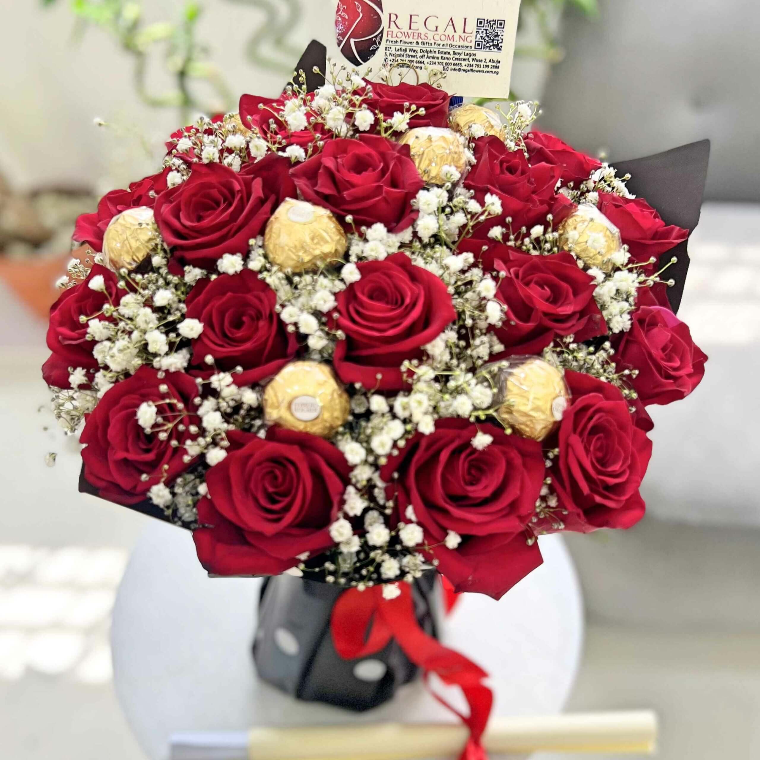 Regal Red Roses and Million stars with Chocolate_11zon