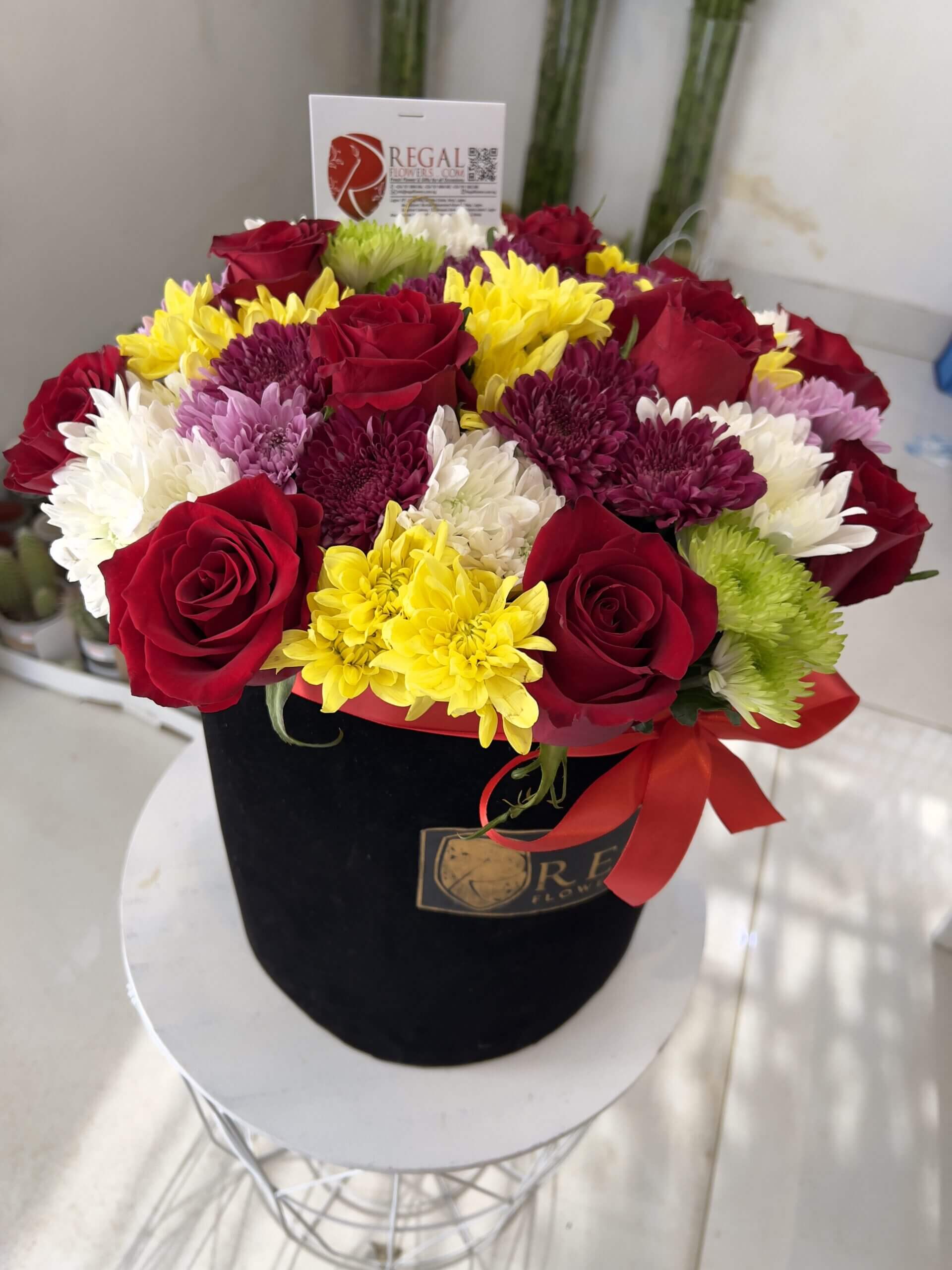 Roses &amp; Mixed Chrysanthemums