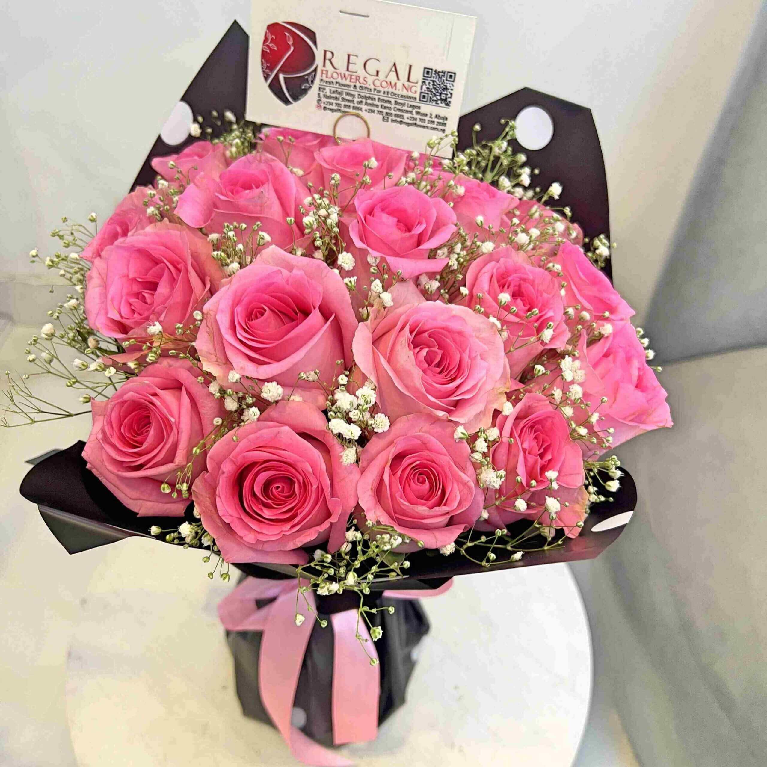 Pink Roses and Million Stars 3 Regalflowers