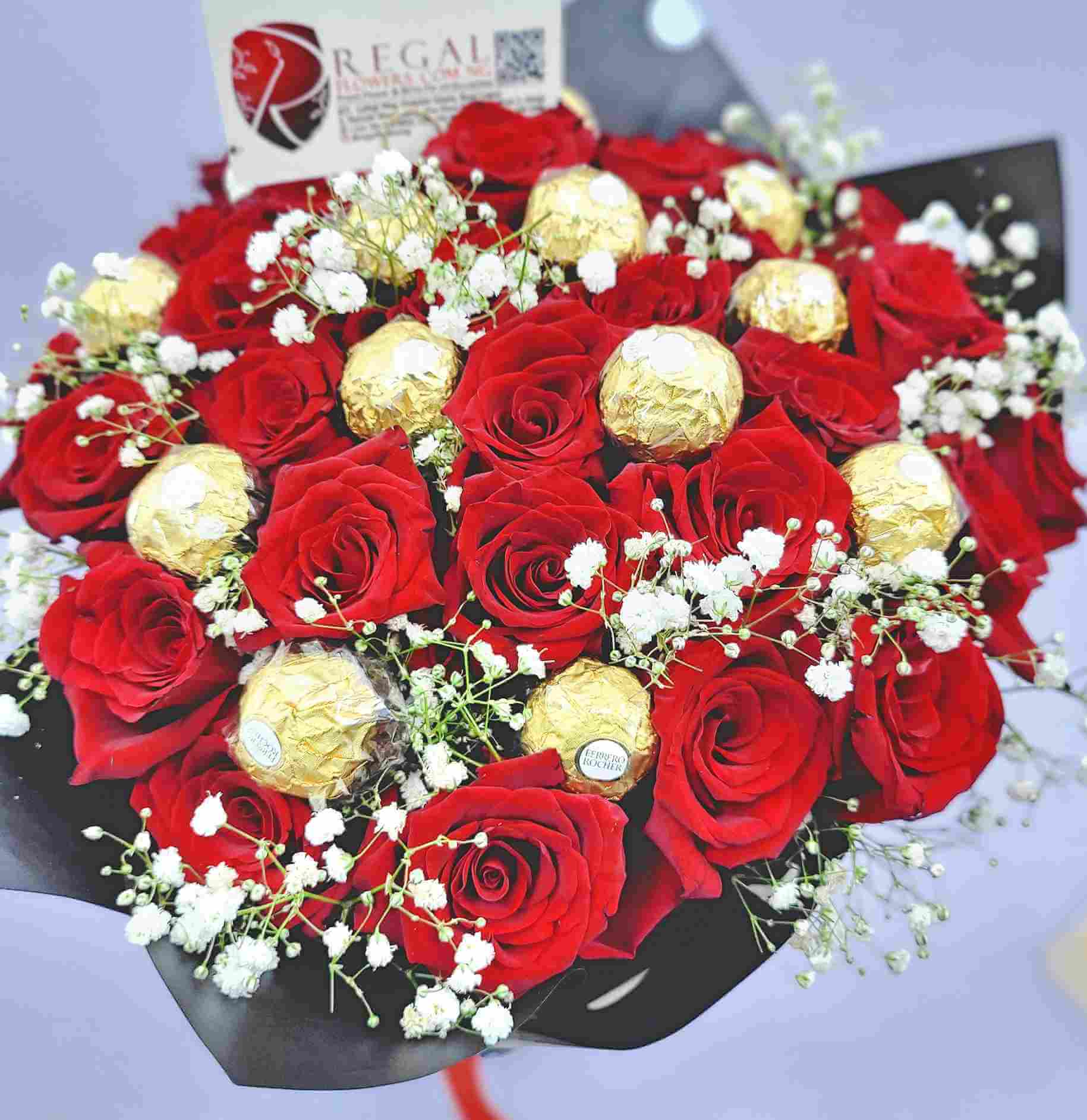 Regal Ferrero Chocolate and Roses Red Roses Ferrero Choc with Gypso_32_11zon