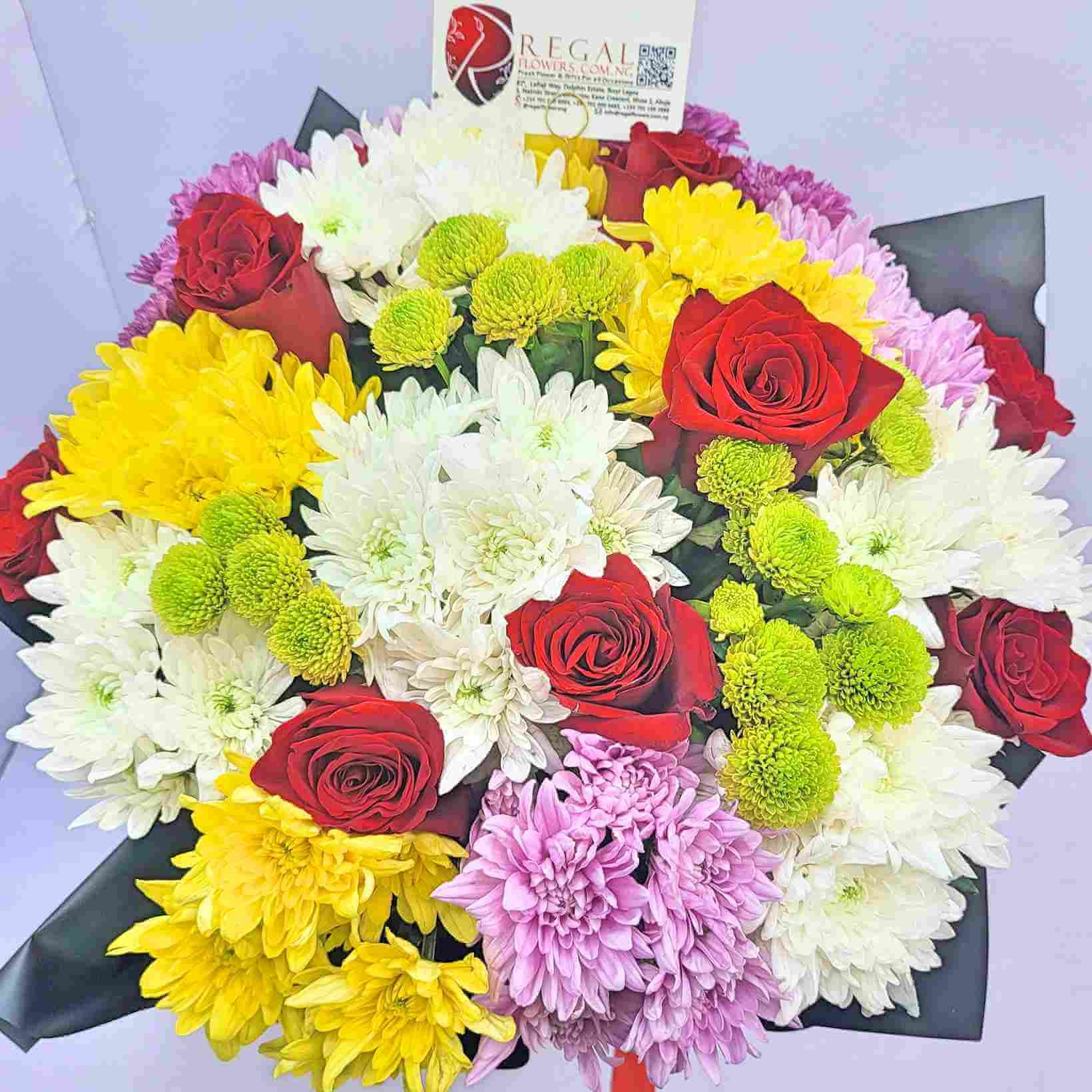 Regal 5 Peas in a Pod Red Roses White Roses and Chrysanthemums 6_17_11zon