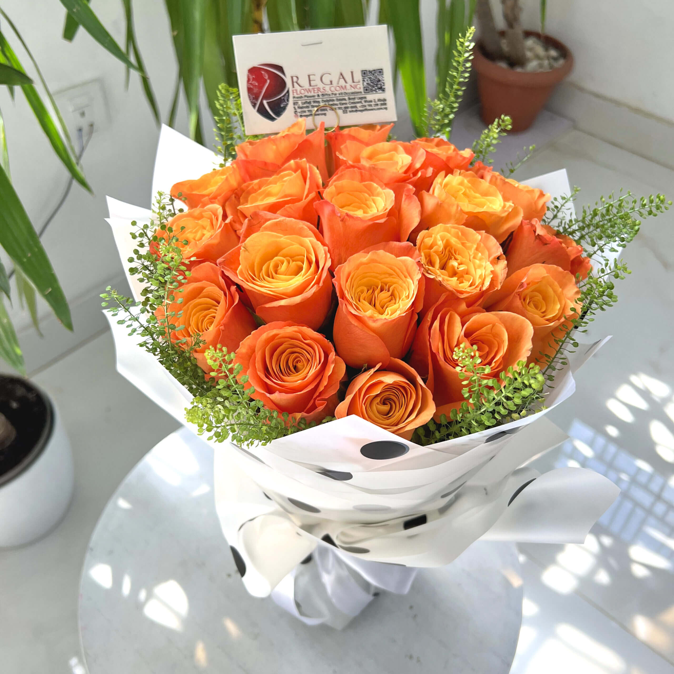 Orange Roses Bouquet 2