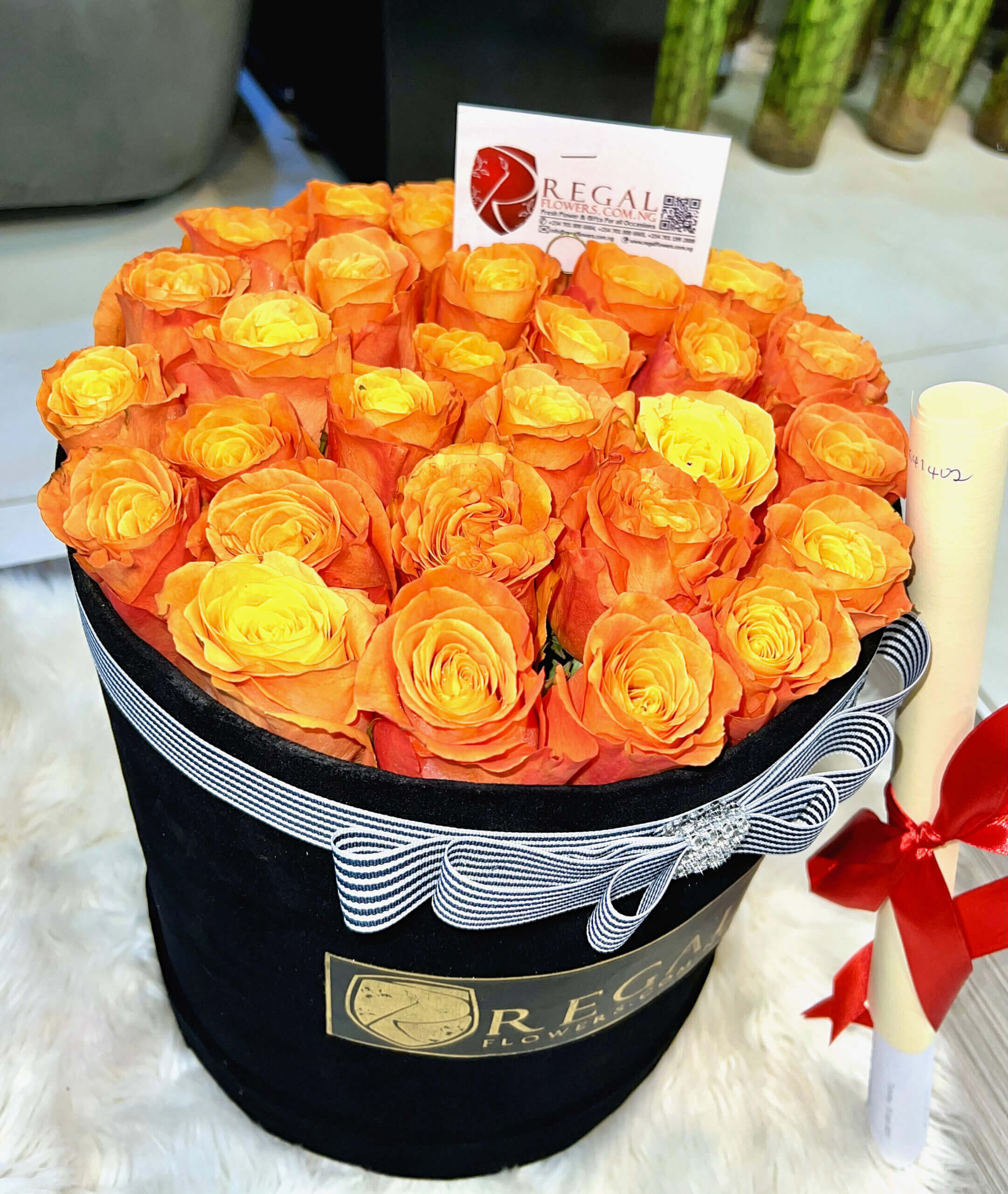 Orange Roses Box