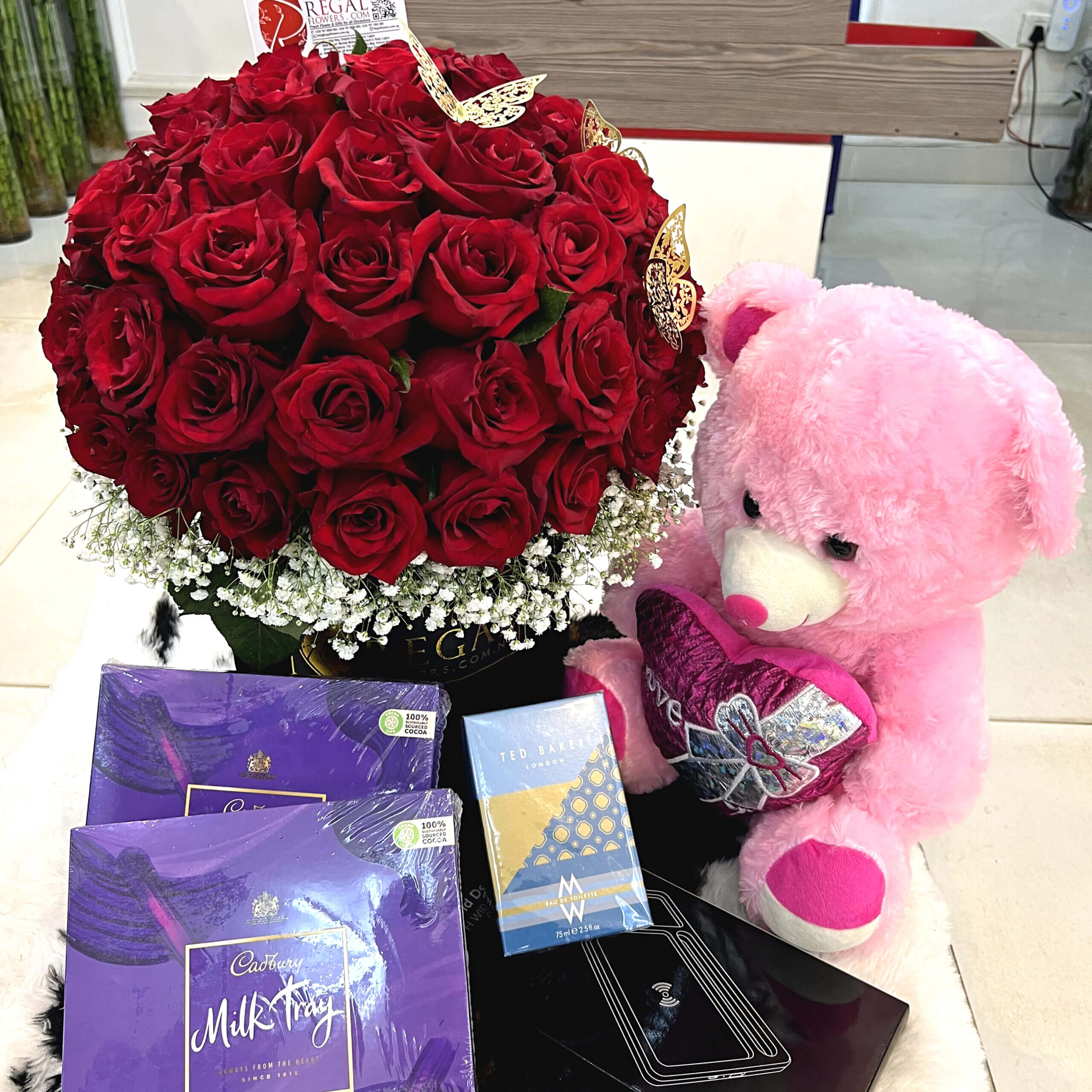 Red Roses, Chocolates, Teddy and Perfume 2