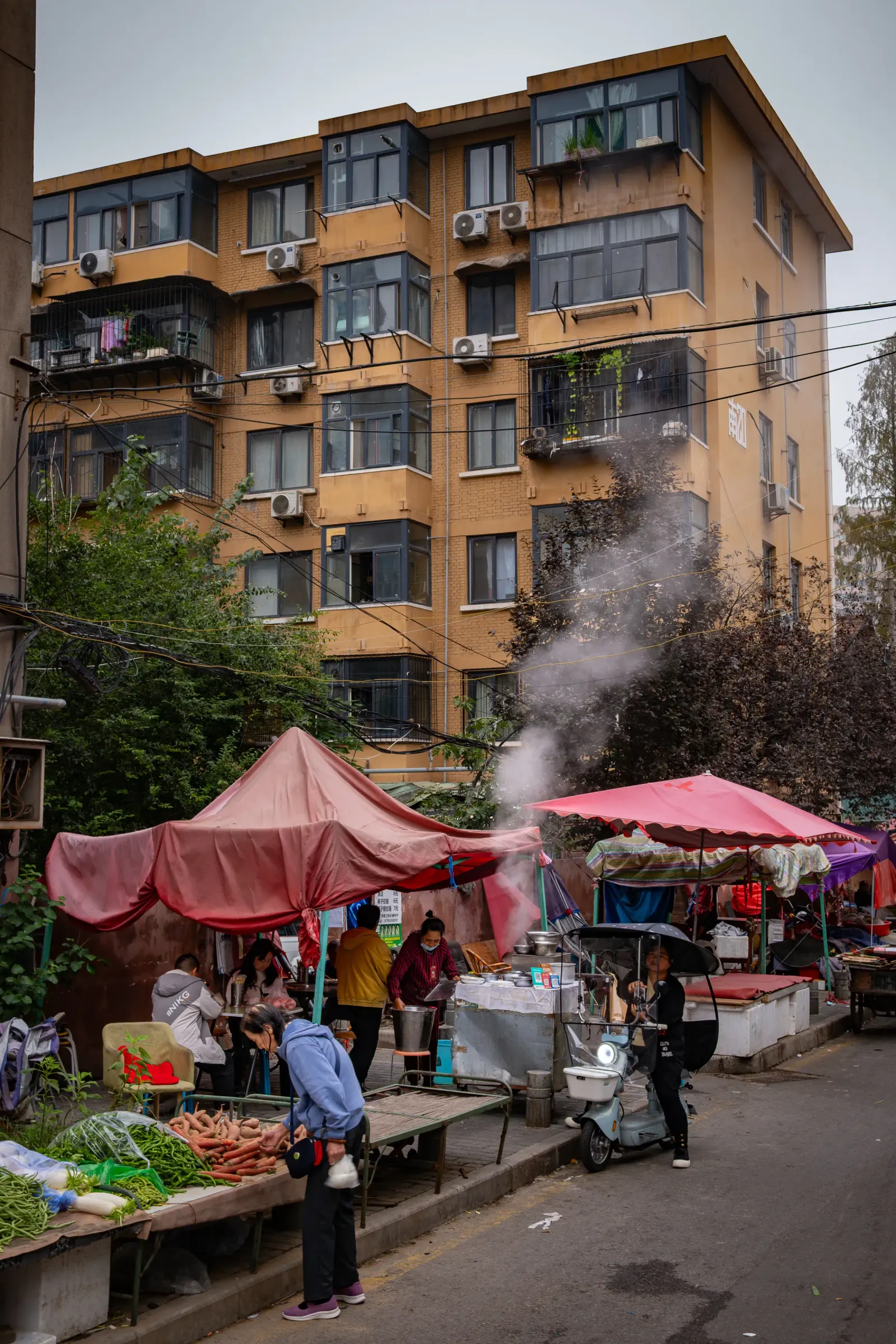 Photo d'une rue de Xi'an - ancienne capitale chinoise - guide étudiant - fujifilm x-t3