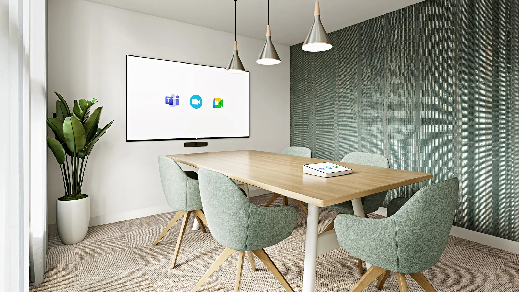 Zoom room for teleconferencing at Regency Parc